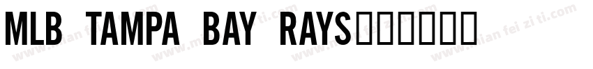 MLB Tampa Bay Rays字体转换